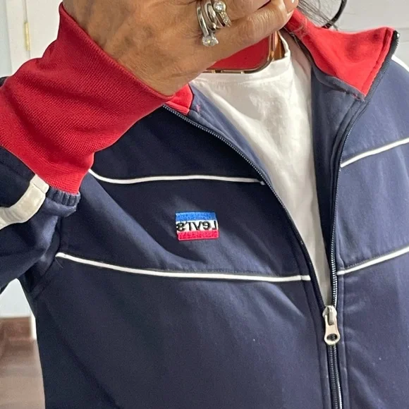 Vintage Levis Zip Up Warm Up Jacket Size M - Picture 5 of 13